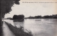 Saint-Cyr-sur-Loire - La Loire et panorama de Tours.