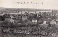 Saint-Cyr-sur-Loire - Panorama sur la Loire - Les Maisons blanches et le pont de la Motte.