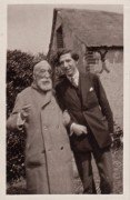 Saint-Cyr-sur-Loire - Anatole France et Claude Aveline à La Béchellerie - Photographie originale juin 1923.