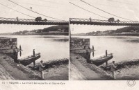 Saint-Cyr-sur-Loire - Le pont Bonaparte et Saint-Cyr - carte stéréo.