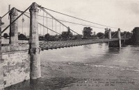Saint-Cyr-sur-Loire - Crues de la Loire - La Loire au pont Bonaparte.
