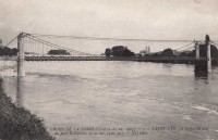 Saint-Cyr-sur-Loire - Crues de la Loire - La Loire en aval du pont Bonaparte.