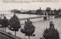 Saint-Cyr-sur-Loire - Crues de la Loire - La Loire entre Tours et Saint-Cyr, l'île Simon inondée.