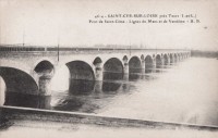 Saint-Cyr-sur-Loire près Tours - Pont de Saint-Côme - Lignes du Mans et de Vendôme.