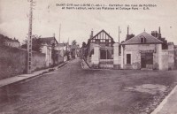 Saint-Cyr-sur-Loire - Carrefour des rues de Portillon et Henri-Lebrun, vers Les Platanes et Cottage Parc.