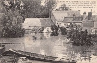 Saint-Cyr-sur-Loire - Crues de la Loire - Autographe de France Darget.