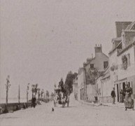 Saint-Cyr-sur-Loire - Photo stéréoscopique - Route de Tours à Luynes - Détail (6,5 x 6,5 cm).
