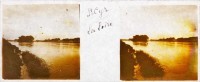 Saint-Cyr-sur-Loire - Photo stéréoscopique sur plaque de verre (10,5 x 4,5 cm) - La Loire.