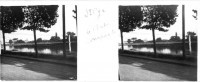 Saint-Cyr-sur-Loire - Photo stéréoscopique sur plaque de verre (10,5 x 4,5 cm) - Le pont Bonaparte.
