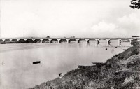 Saint-Cyr-sur-Loire - La Loire au pont de la Motte - Viaduc de Saint-Côme.