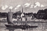 Saint-Cyr-sur-Loire - Coteau et église de Saint Cyr sur Loire.