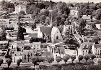 Saint-Cyr-sur-Loire - En avion au-dessus de - L'église et le quai de St-Cyr.