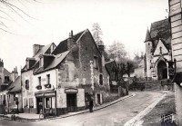 Saint-Cyr-sur-Loire - Croisement de la RN 152 et de la route conduisant à la Béchellerie.