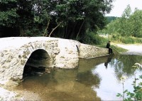 Saint-Cyr-sur-Loire - Pont romain de Mondoux, sur la Choisille.