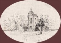 Saint-Cyr-sur-Loire - La Tourelle, dessins à la plume de Marie-Madeleine DAMON-FOUQUEREAU, fille du peintre R. L. DAMON.