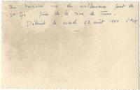 Saint-Cyr-sur-Loire - Destruction du pont de St Cyr, miné par les allemands le 22 août 1944 - photographie originale (verso).