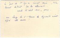 Saint-Cyr-sur-Loire - Destruction du pont de St Cyr, miné par les allemands le 22 août 1944 - photographie originale (verso).