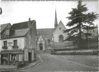 Saint-Cyr-sur-Loire - L'Eglise et le Café Tabac CRESPIN - Epreuve pour carte postale.