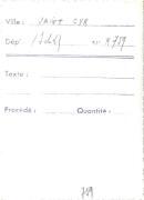 Saint-Cyr-sur-Loire - L'église, la Place et le bureau de Poste - Epreuve pour carte postale (verso).