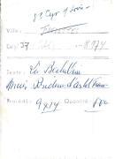 Saint-Cyr-sur-Loire - La Béchellerie - Epreuve pour carte postale (verso).